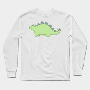 Light Green Dinosaur Long Sleeve T-Shirt